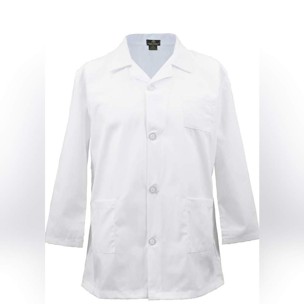 Scrubs Childrens Lab Coat-Soft Fabric (5/6) White